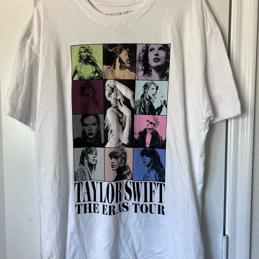 Taylor Swift The Eras Tour Graphic Tee - White Multicolor